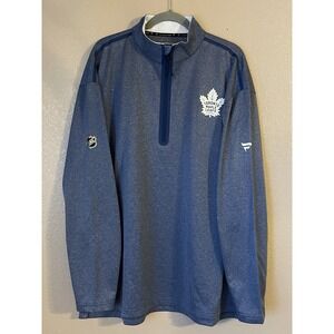 Men's 2XL NWOT Toronto Maple Leafs Fanatics Authentic Pro Clutch 1/4 Zip Jacket